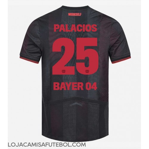 Camisa de Futebol Bayer Leverkusen Exequiel Palacios #25 Equipamento Principal 2025-26 Manga Curta